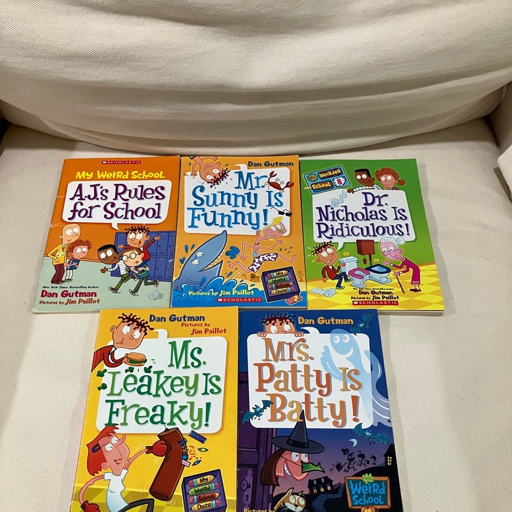 My Weird School Book lot - Colorful Kids Chapter Books by Dan Gutman